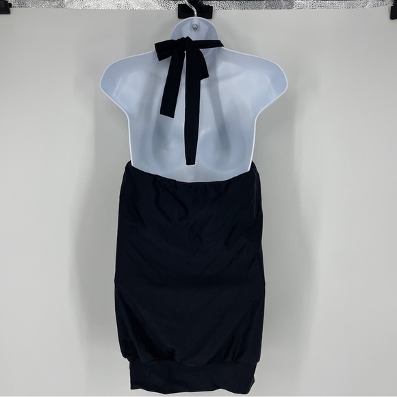 BLOUSY TANKINI, MATTE BLACK - Picture 6 of 7